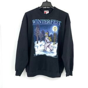 Holoubek VTG 1992 Milwaukee Winterfest Black Crewneck Sweatshirt Unisex Size XL